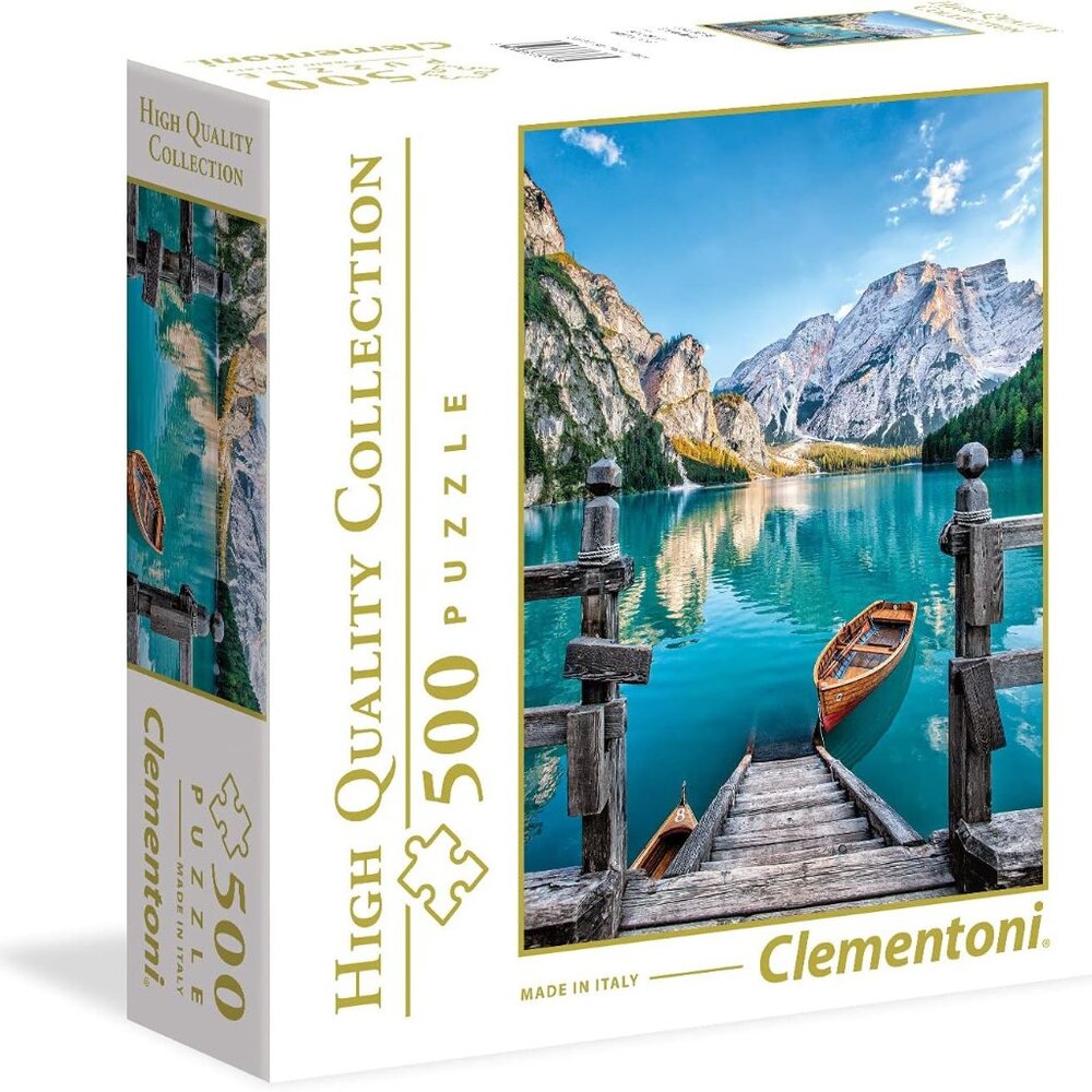 Clementoni Braies Lake, Italy 500-Piece Puzzle High Quality Collection